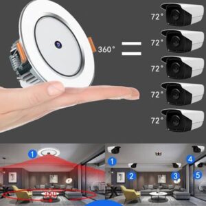 Camera Wifi Bóng Đèn Led Âm Trần